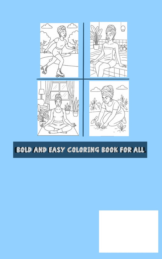 Auntie and Her Head Wrap – A Bold, Easy & Beautiful Coloring Book Celebrating Black Women